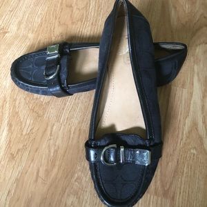 Coach Large C’s Canvas Black Loafers